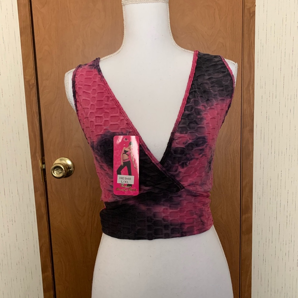 Pink Tye Dye Fashion Beauty Workout Short Set